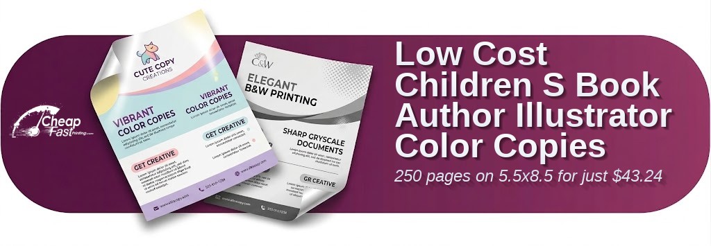 Color copies for Children S Book Author Illustrator