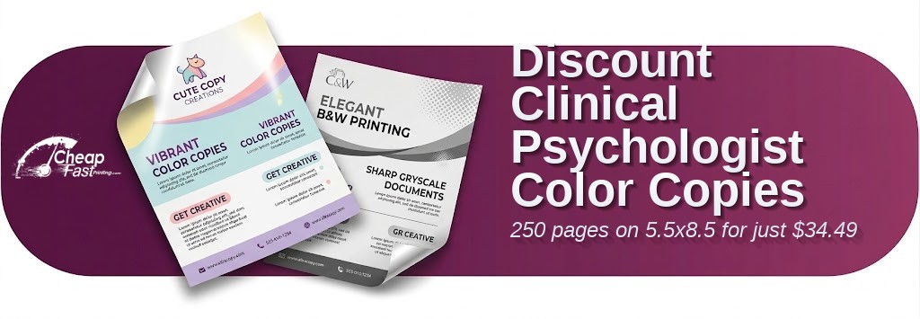 Color copies for Clinical Psychologist