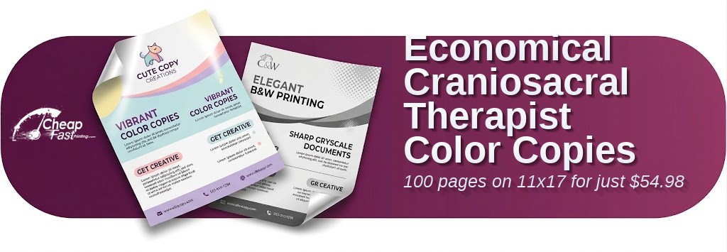 Color copies for Craniosacral Therapist