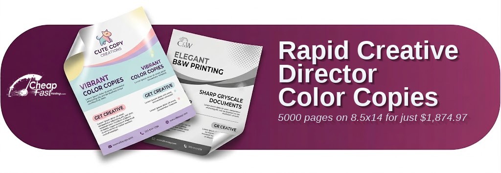 Color copies for Creative Director
