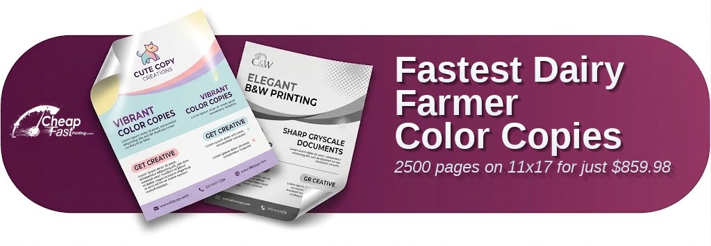 Color copies for Dairy Farmer