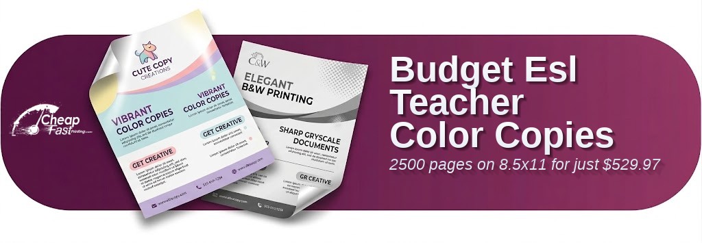 Color copies for Esl Teacher