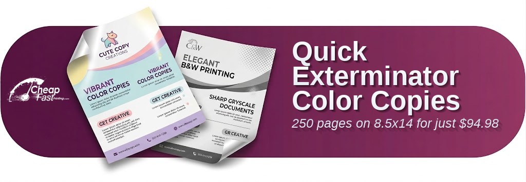 Color copies for Exterminator