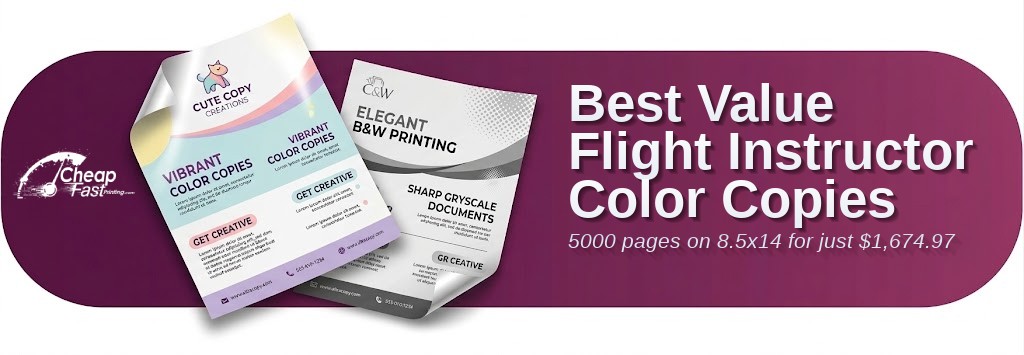Color copies for Flight Instructor