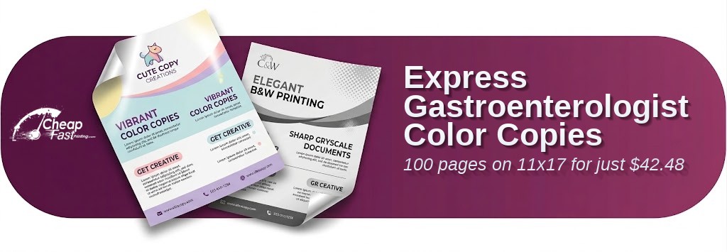Color copies for Gastroenterologist