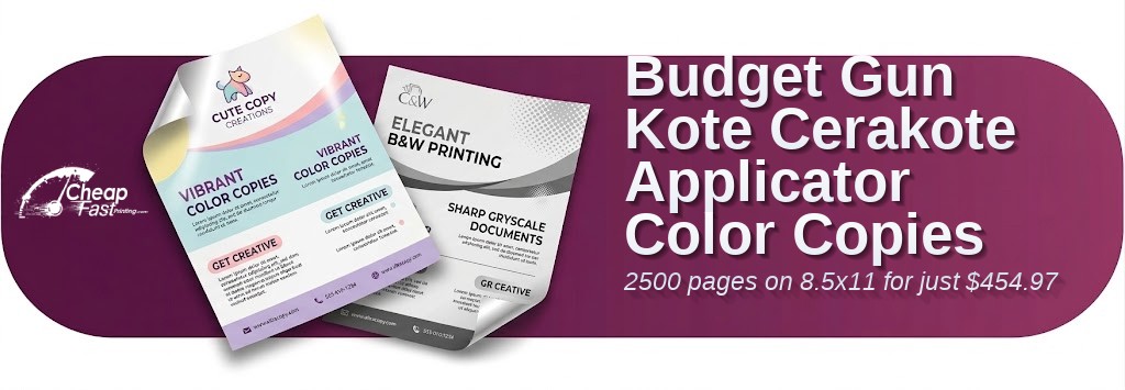 Color copies for Gun Kote Cerakote Applicator