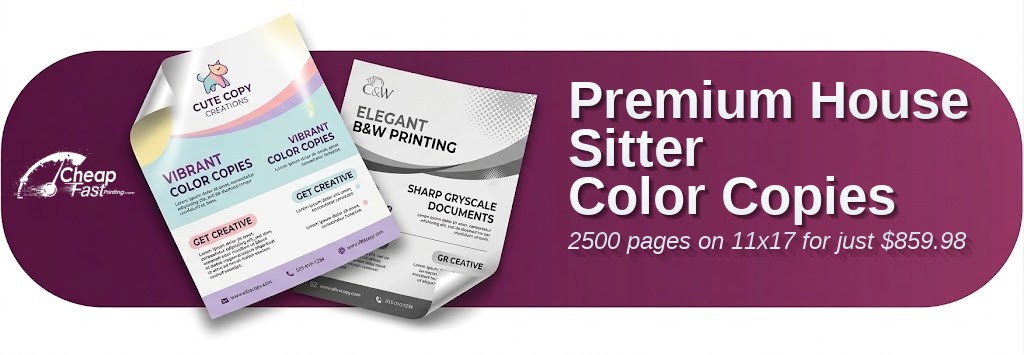 2500 Premium 11x17 65lb Cover House Sitter Color Copies