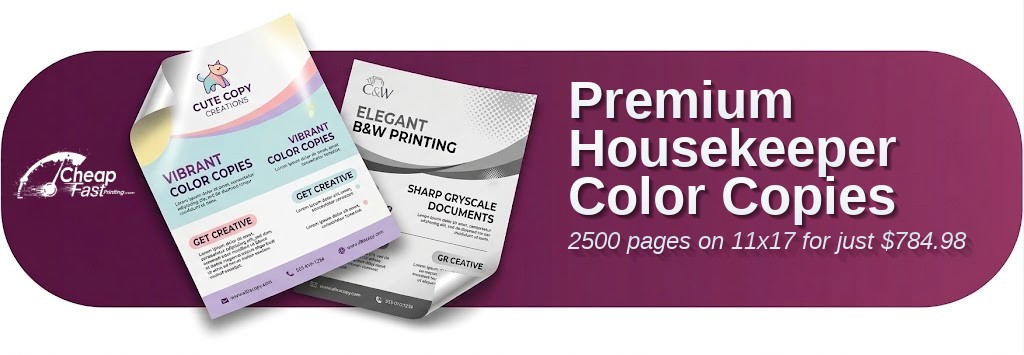 Color copies for Housekeeper