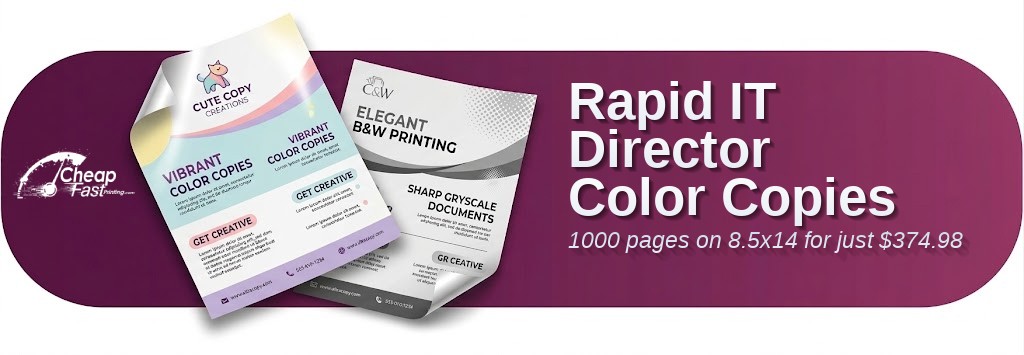 1000 Rapid 8.5x14 100lb Cover It Director Color Copies