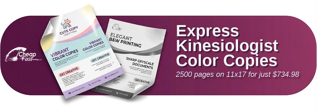 Color copies for Kinesiologist