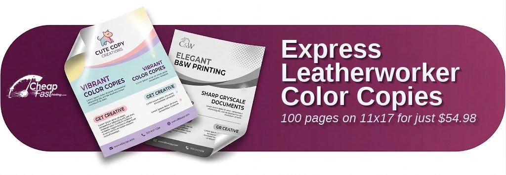 Color copies for Leatherworker