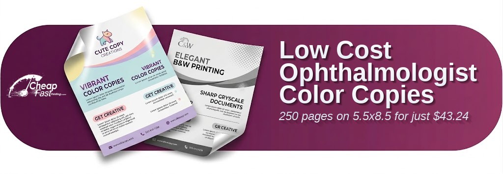 Color copies for Ophthalmologist