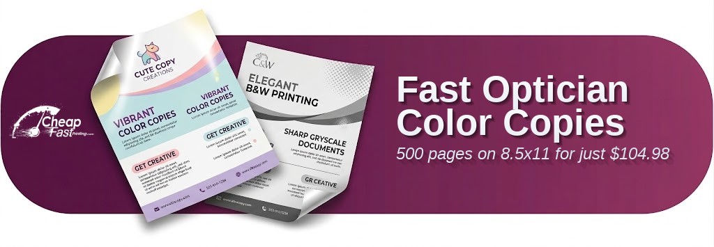 Color copies for Optician