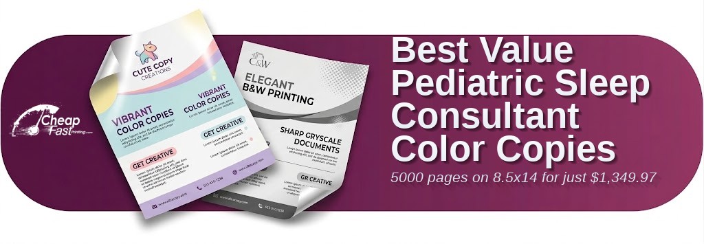 Color copies for Pediatric Sleep Consultant