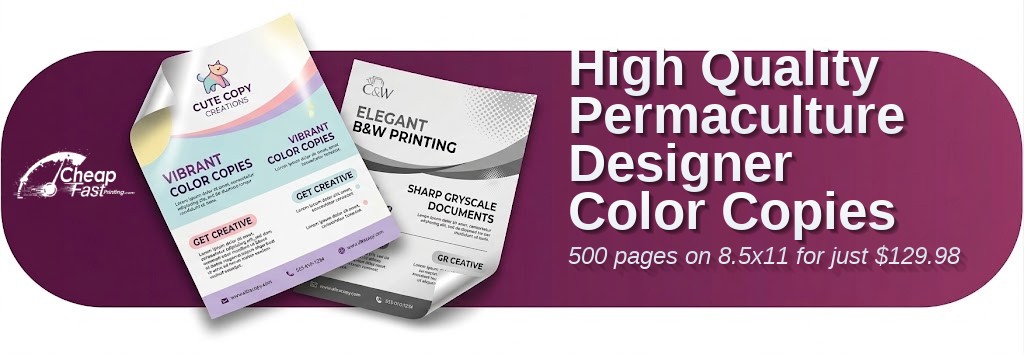 Color copies for Permaculture Designer