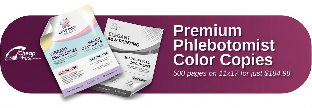 500 Premium 11x17 20lb Bond Phlebotomist Color Copies