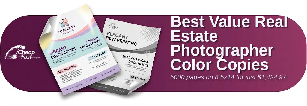 Color copies for Real Estate Photographer