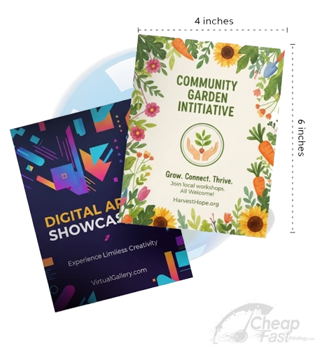 Cheap flyers printing on 4x6 paper stock