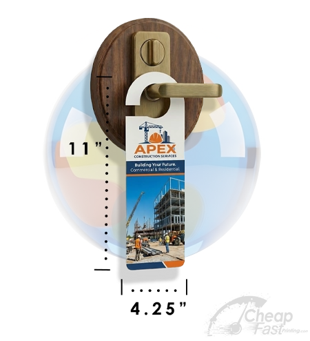 4 25x11 Big Cheap Fast Custom Door Hangers Printing Product Icon