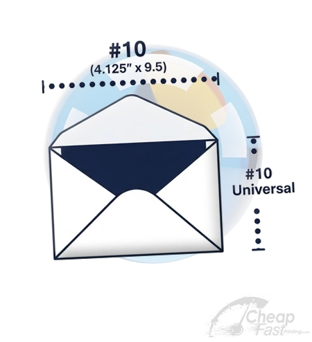 Custom Printed 10 Universal Envelope 4.125x9.5 83946157288394615728