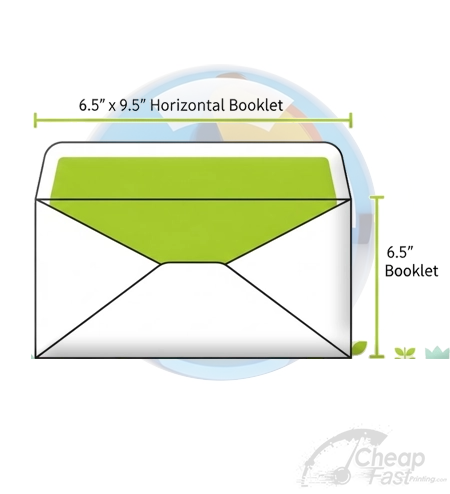 Custom Printed 6.5x9.5 Horizontal Booklet Envelope 6.5x9.5 39461572833946157283