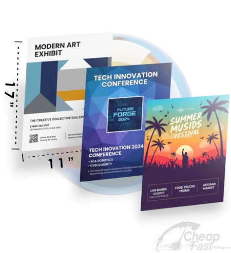 11x17 Jumbo Mid Sized Flyers By Cheapfastprinting