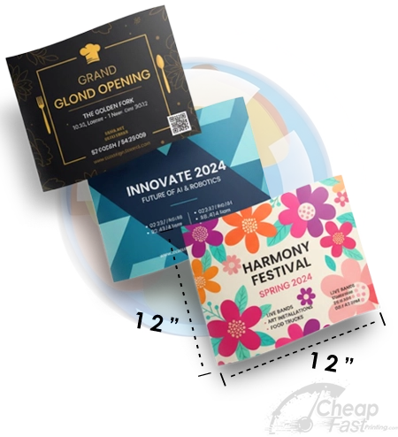 12x12 Jumbo Square Flyers By Cheapfastprinting