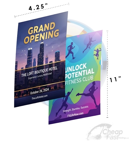 4 25x11 Tall Sized Flyers By Cheapfastprinting