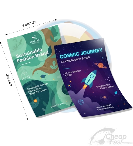 4x9 Simple Practical Tall Sized Flyers By Cheapfastprinting