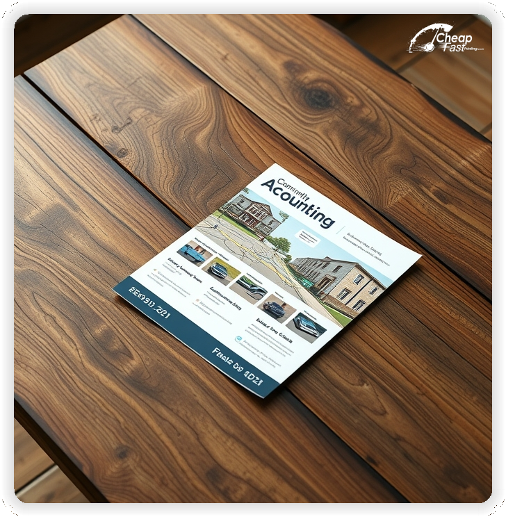 Advertising Brochure 1, Accounting marketing materials print sample