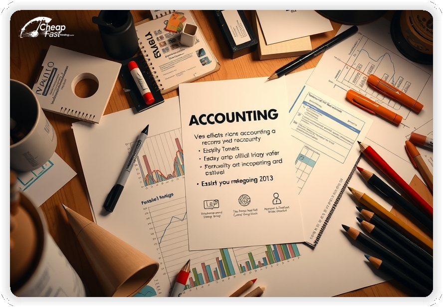 Creative Print Design 1, Accounting promo cards creative layout