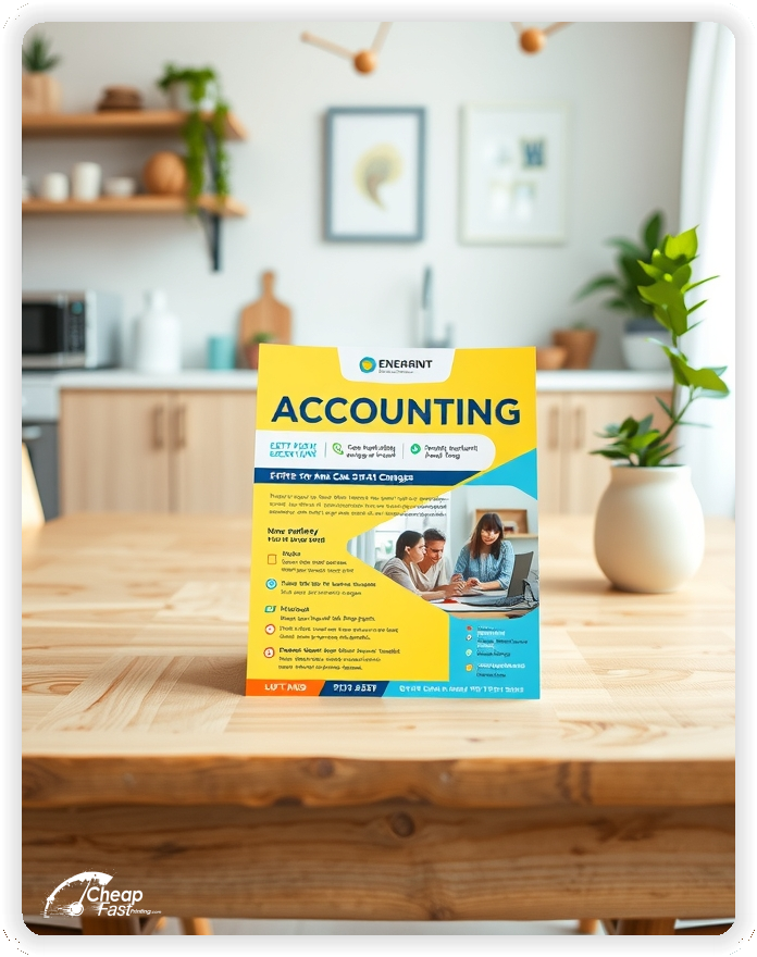 Print Ready Layout 1, Accounting brochures layout example