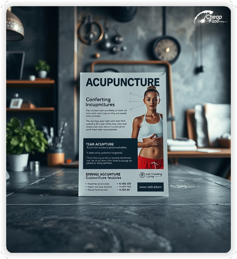 Professional Circular 1, Acupuncture handouts print sample