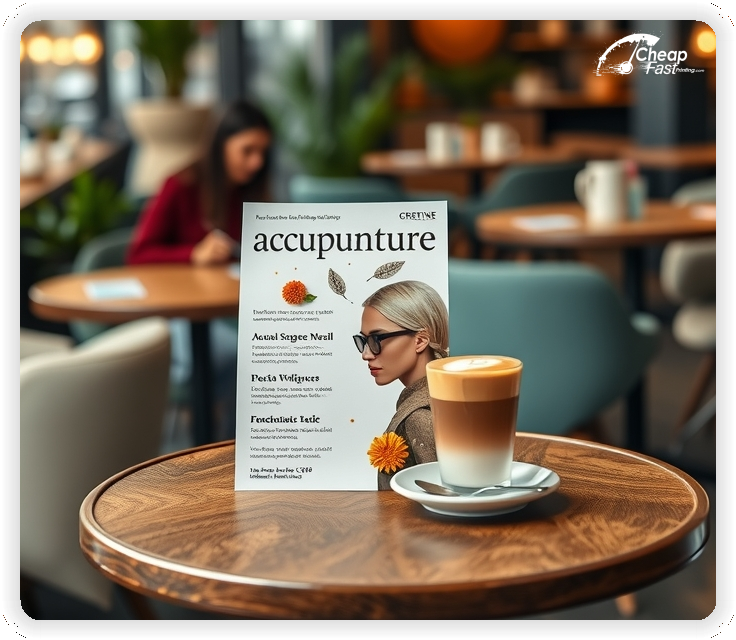 Promo Flyer Sample 1, Acupuncture leaflets creative layout