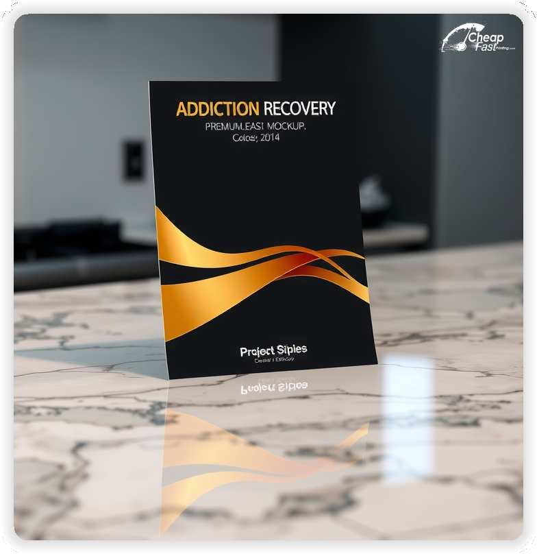 Advertising Brochure 1, Addiction Recovery marketing materials print sample