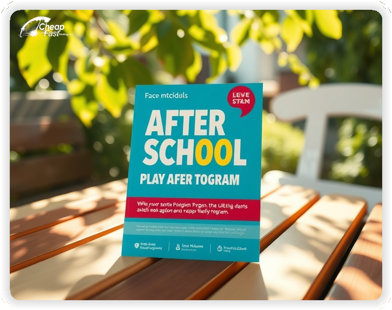 Custom Business Piece 1, After School Program advertisements marketing piece