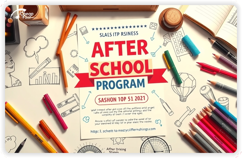 High Quality Leaflet 1, After School Program circulars promotion design