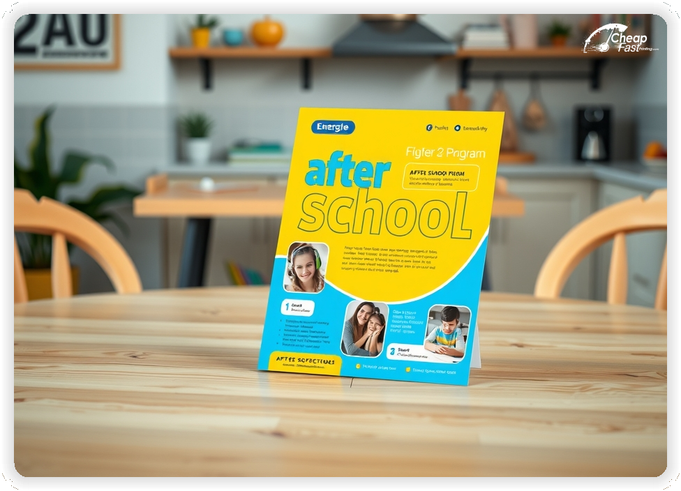 Marketing Handout Design 1, After School Program pamphlets design example