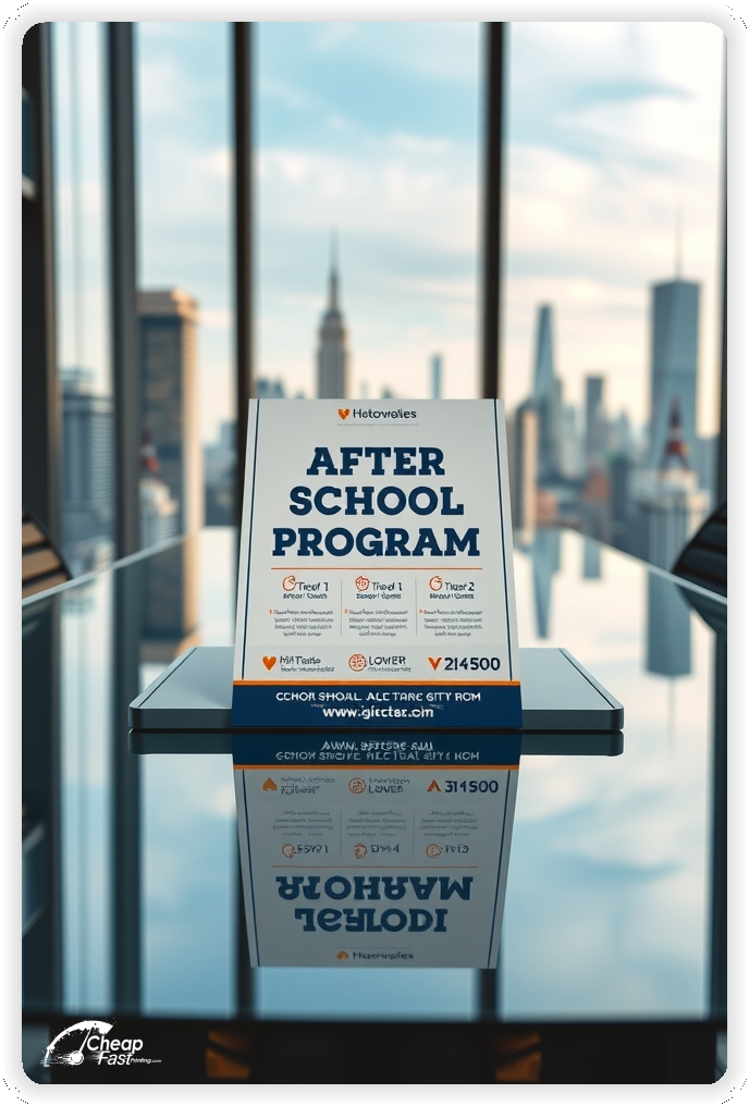 Promotional Material 1, After School Program marketing materials marketing piece