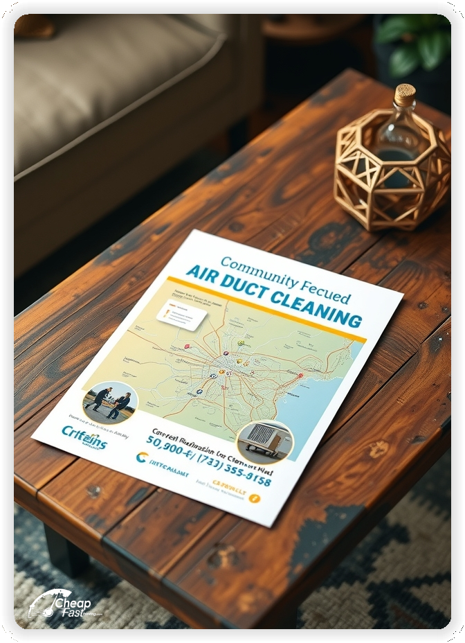 Advertising Brochure 1, Air Duct Cleaning leaflets layout example