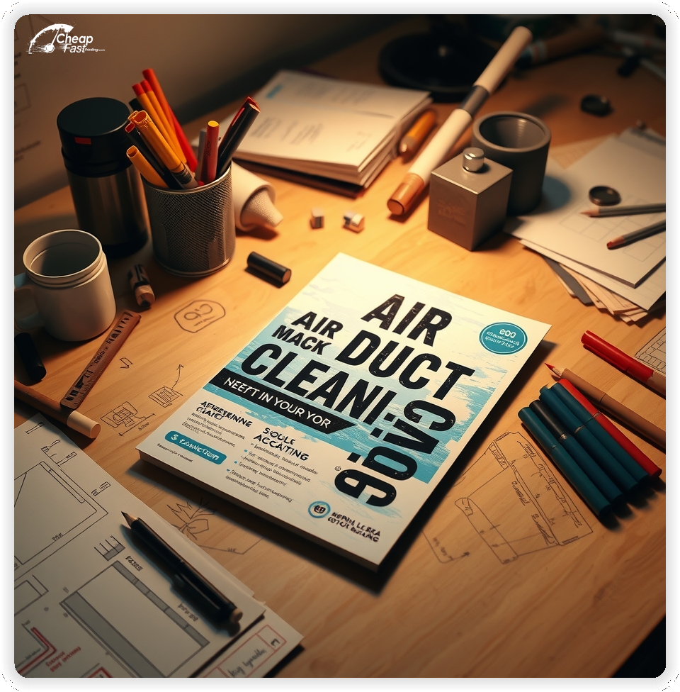 Marketing Handout Design 1, Air Duct Cleaning pamphlets design example