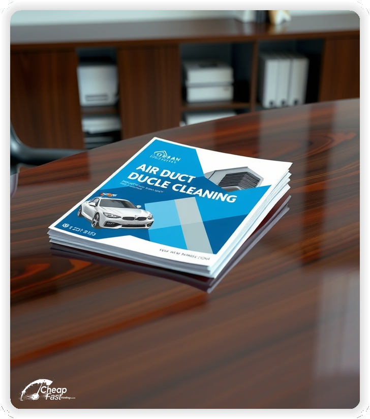 Print Ready Layout 1, Air Duct Cleaning brochures layout example