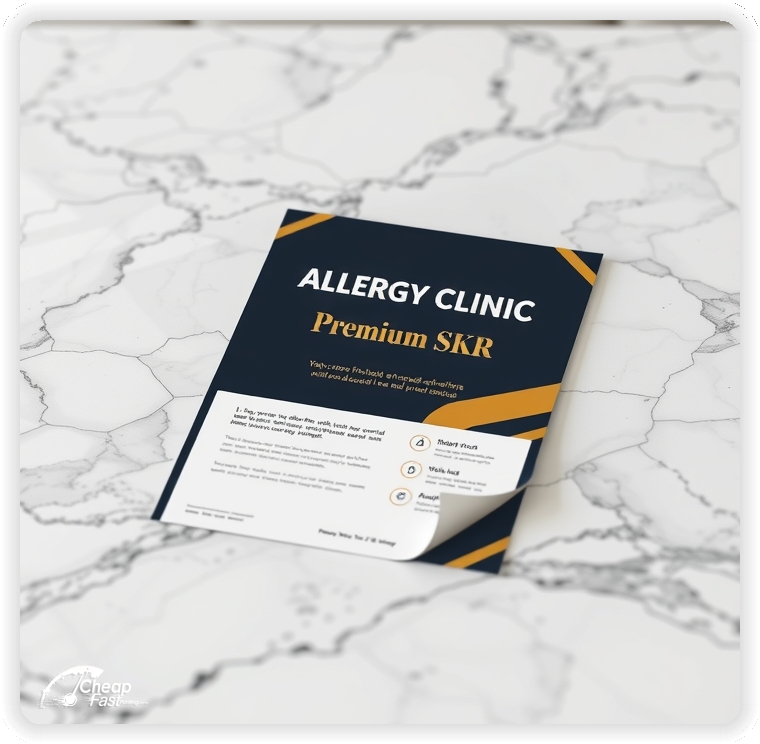 Custom Business Piece 1, Allergy Clinic advertisements marketing piece