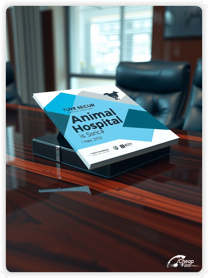 Print Ready Layout 1, Animal Hospital brochures layout example