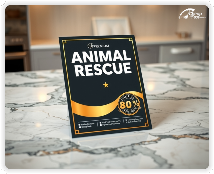 Advertising Brochure 1, Animal Rescue leaflets layout example