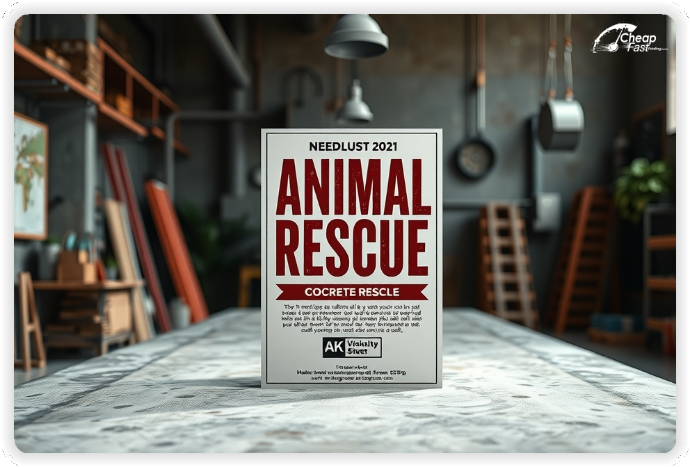 Affordable Animal Rescue Advertisement Solutions, Animal Rescue marketing materials print sample