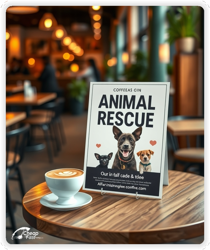 High Quality Leaflet 1, Animal Rescue circulars promotion design
