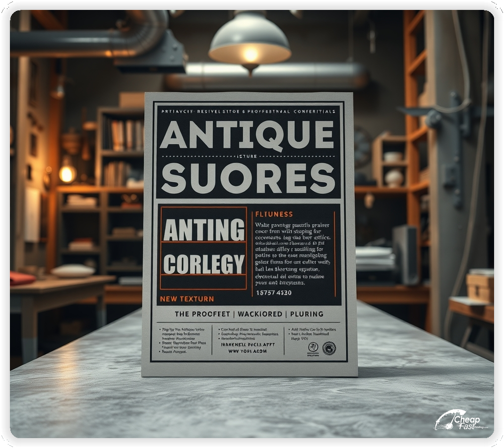 High Quality Leaflet 1, Antique Store circulars promotion design