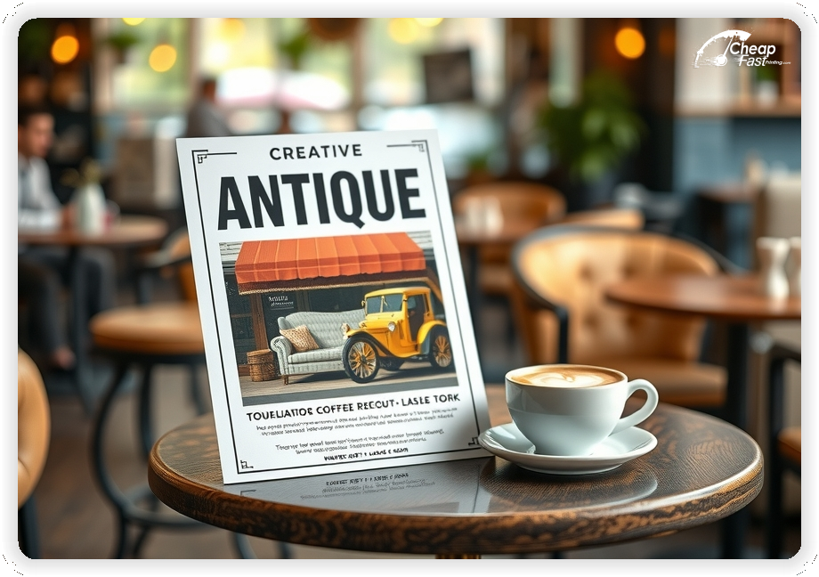 Professional Circular 1, Antique Store handouts print sample