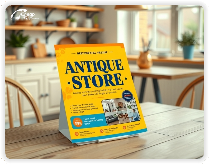 Promo Flyer Sample 1, Antique Store leaflets creative layout
